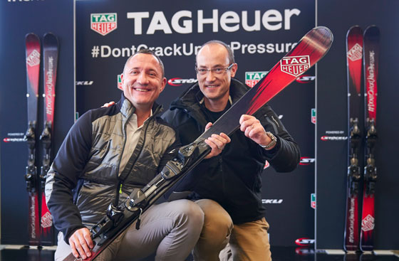 FH TAG Heuer on the ski slopes with St ckli